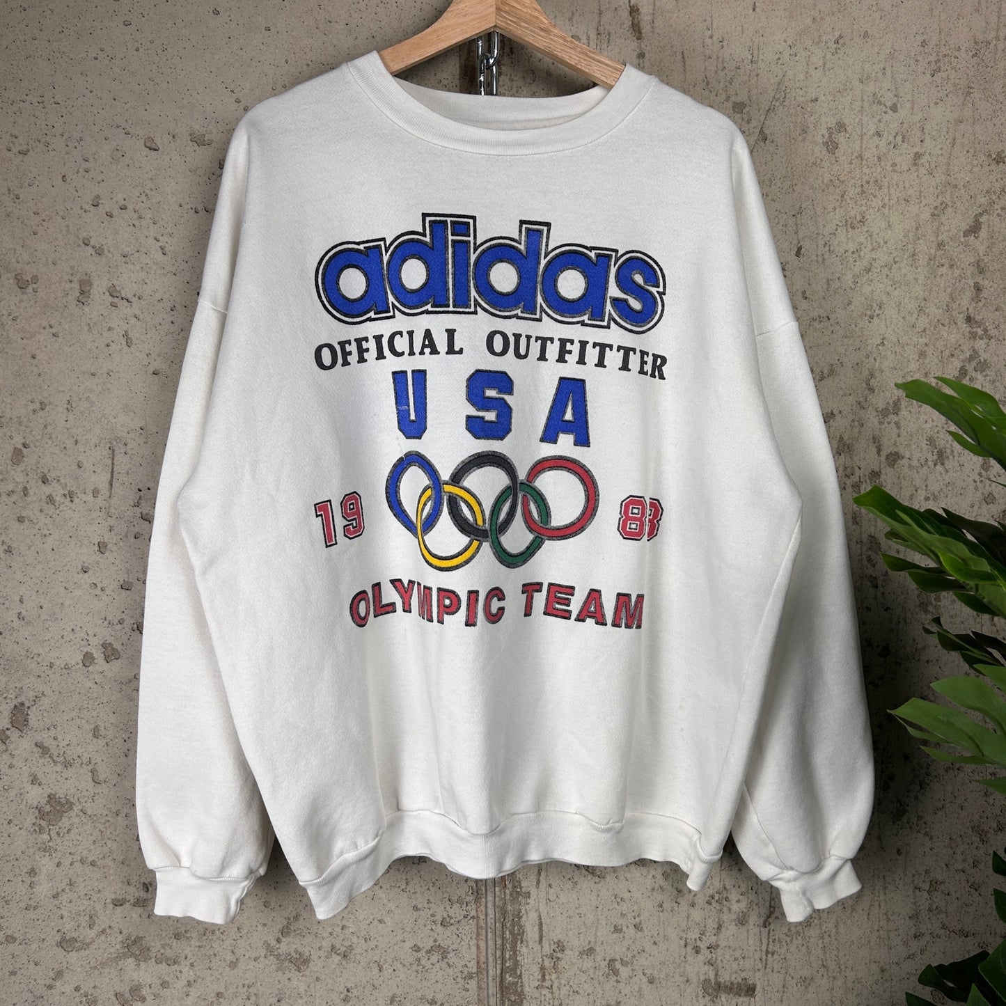 USA Olympics 1988 Adidas Silver Tag Official Crewneck XL