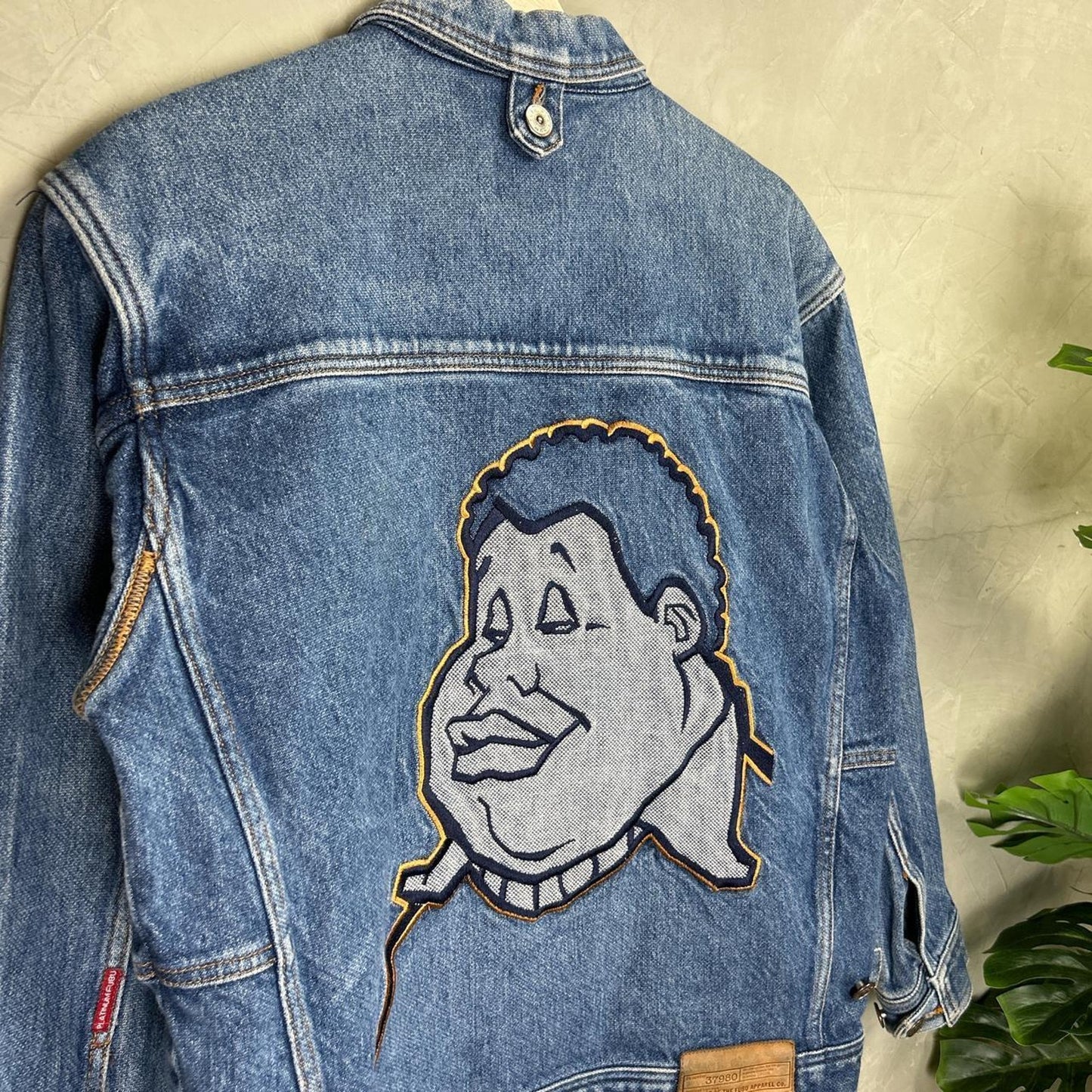 Platinum Fubu Fat Albert Denim Y2k Jacket Large 2000s