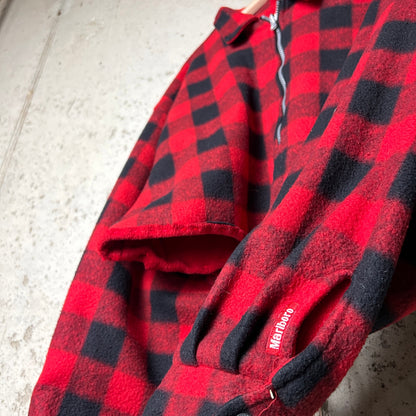 XL Super Cropped DIY Marlboro Reversible Flannel Fleece