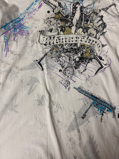 L Y2K Monarch “Affliction-Style” Double Sided Tee