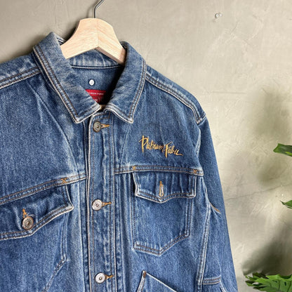 Platinum Fubu Fat Albert Denim Y2k Jacket Large 2000s