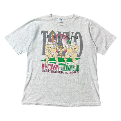 L 1993 Wisconsin vs MSU Tokyo Japan Tee