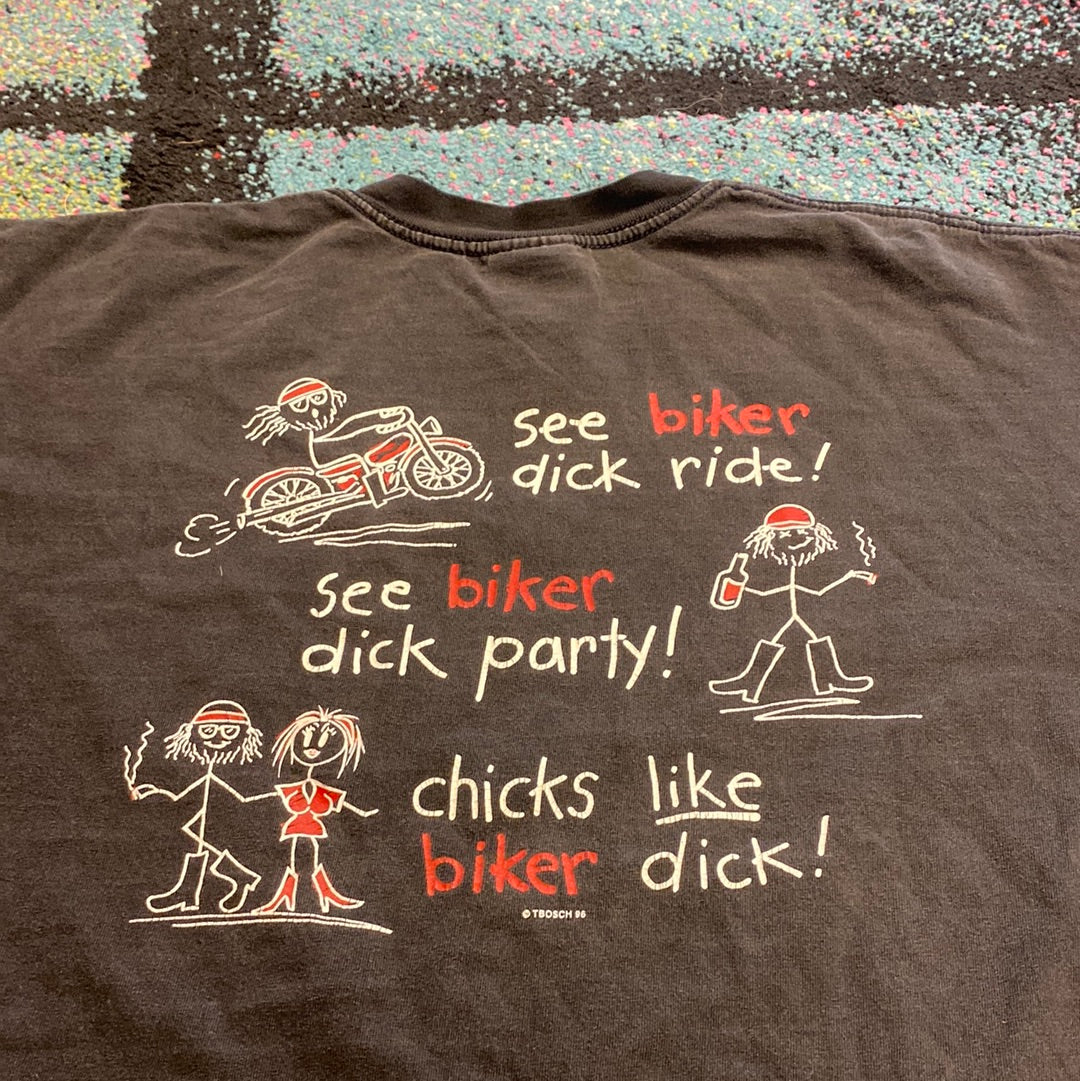 XL 1996 Biker Trash Dick Shirt