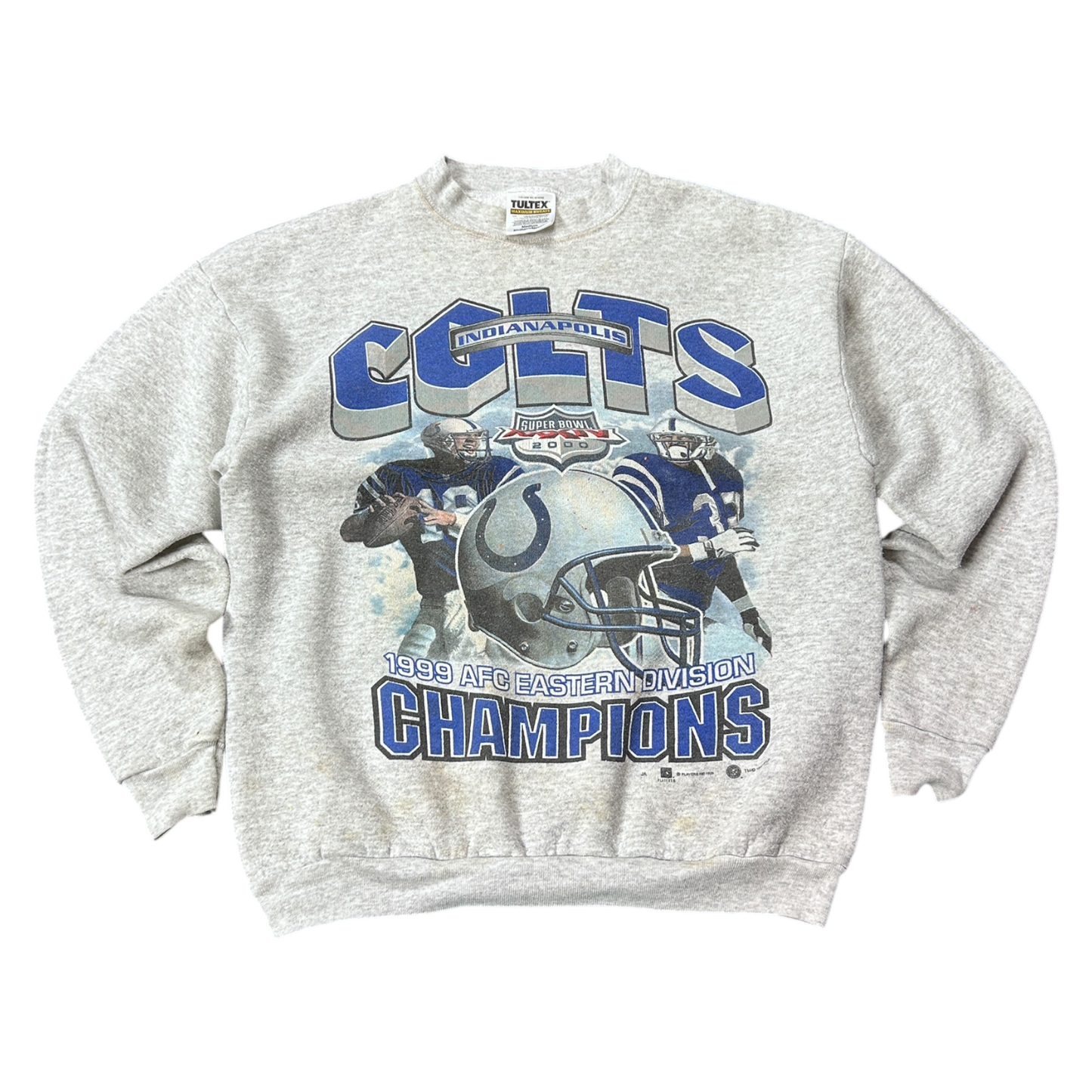 M 1999 Indianapolis Colts AFC Champions Crewneck