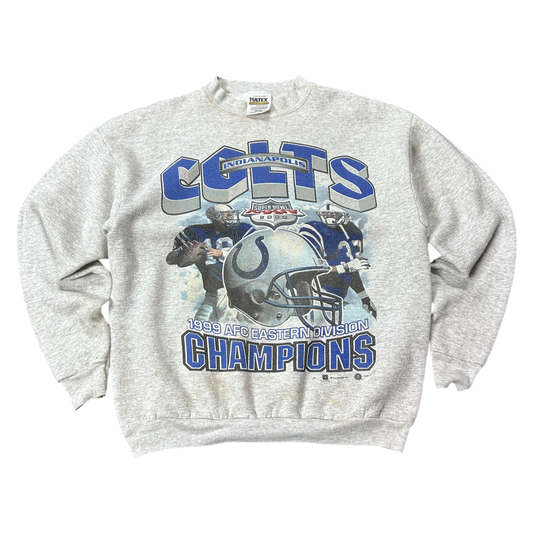 M 1999 Indianapolis Colts AFC Champions Crewneck