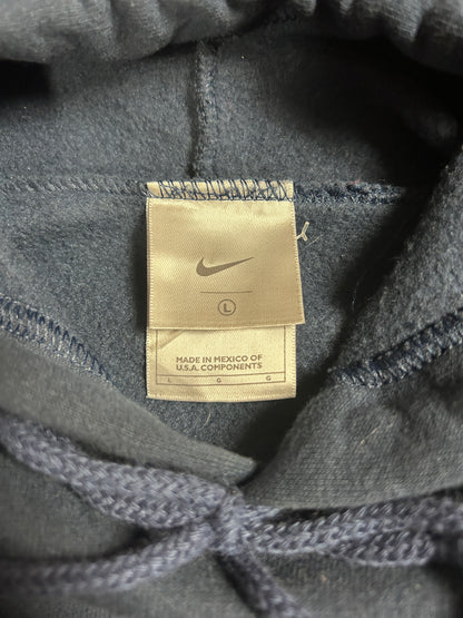 L 2000s Nike Grey Tag Center Swoosh Hoodie