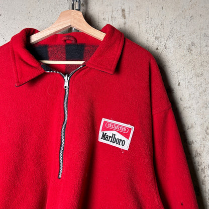 XL Super Cropped DIY Marlboro Reversible Flannel Fleece