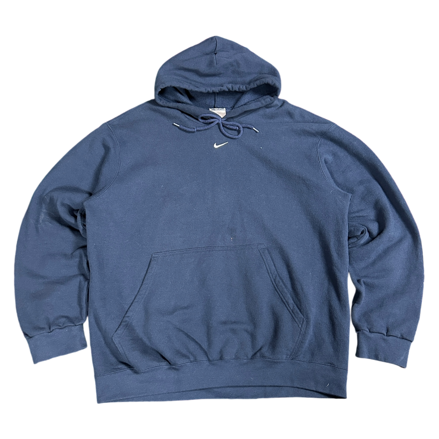 L 2000s Nike Grey Tag Center Swoosh Hoodie