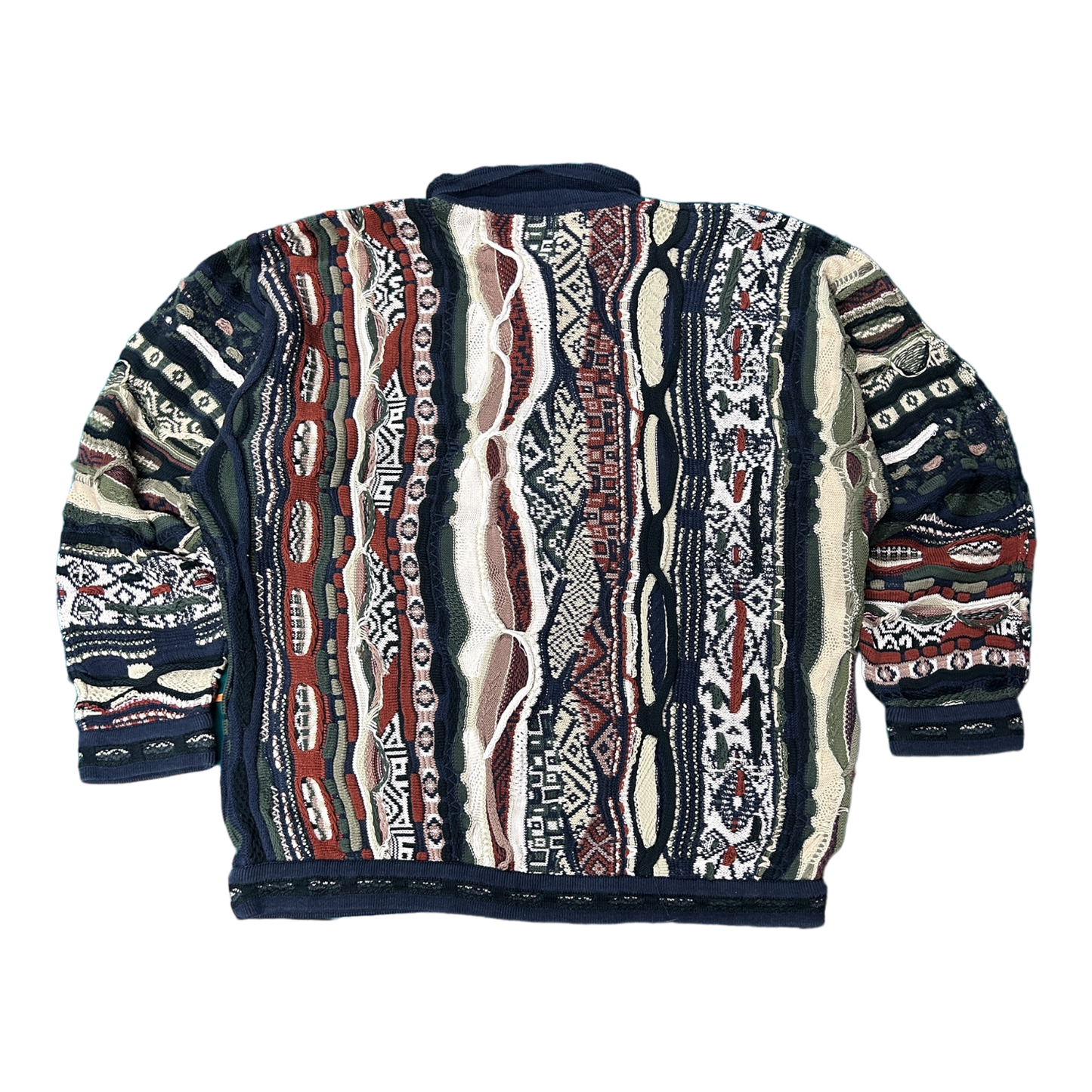 L 90s Coogi Knit Button Sweater