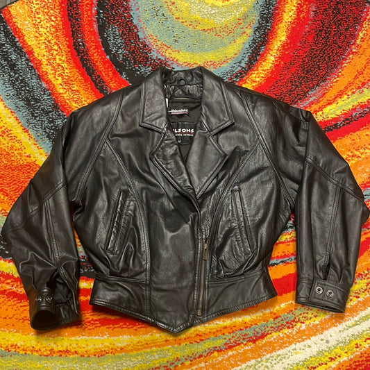 M Wilsons Thinsulate Black Leather jacket with Detachable Lining