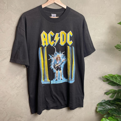XL 1986 1987 Vintage AC/DC T-Shirt Who’s Who Tour Tee