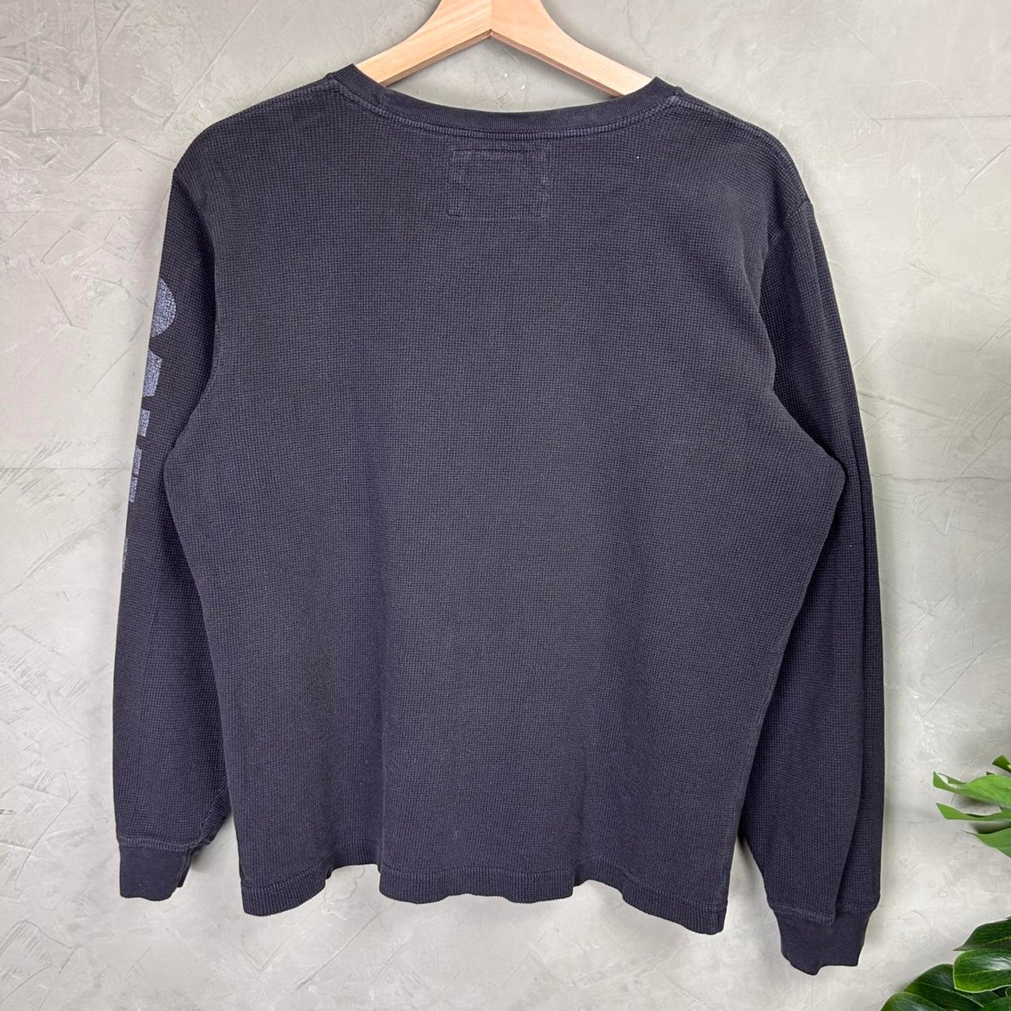 Medium Boxy Oakland Raiders Faded Thermal Longsleeve Shirt