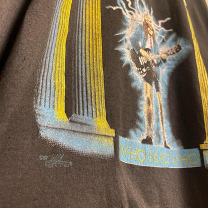 XL 1986 1987 Vintage AC/DC T-Shirt Who’s Who Tour Tee