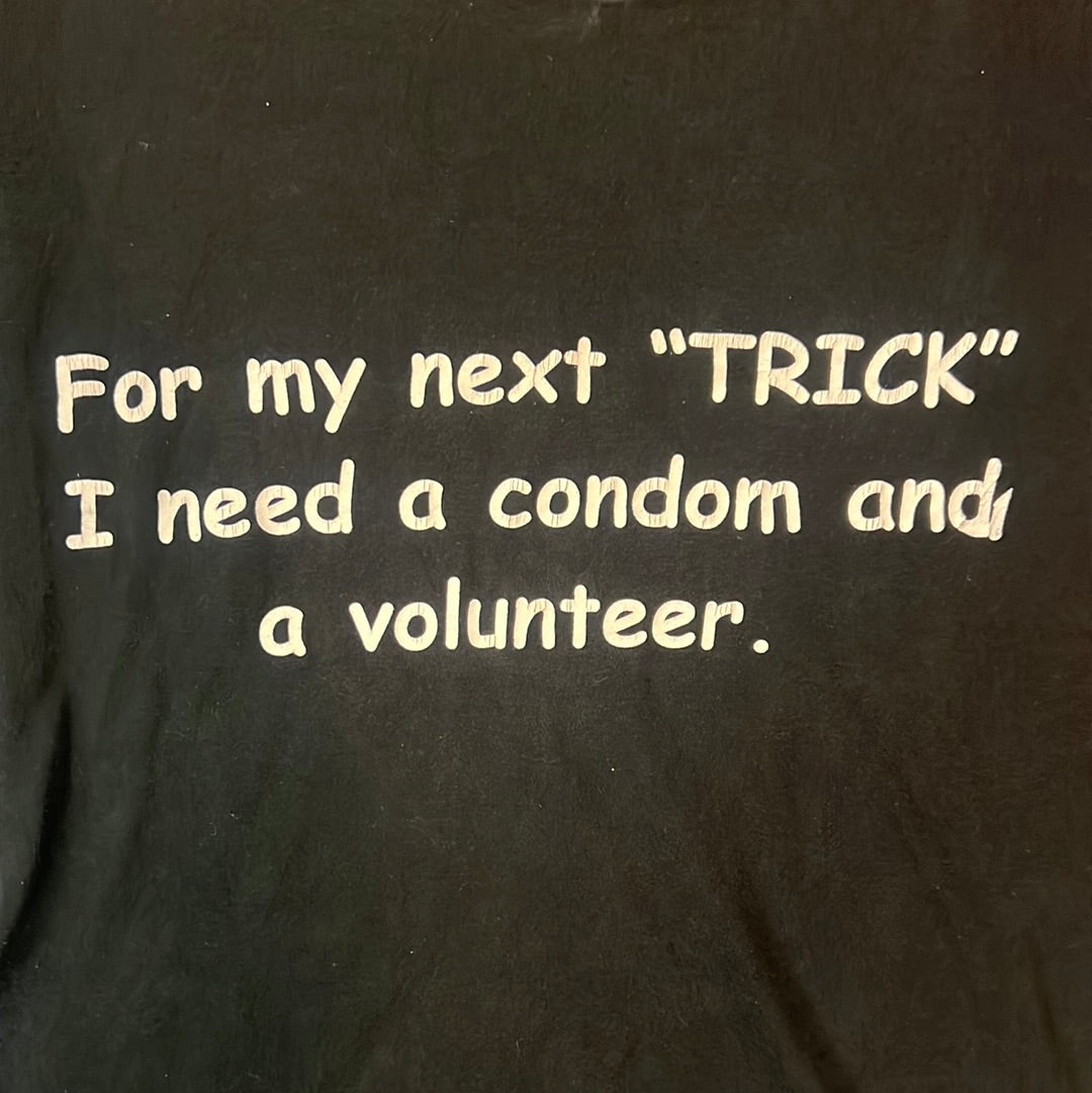 M Funny Condom Trick Tee