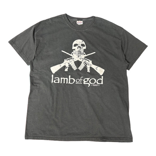 XL 2006 Lamb of God Skull and Guns Tee