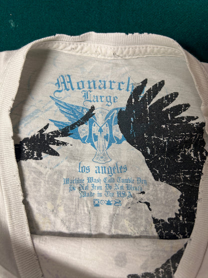 L Y2K Monarch “Affliction-Style” Double Sided Tee