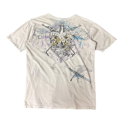 L Y2K Monarch “Affliction-Style” Double Sided Tee