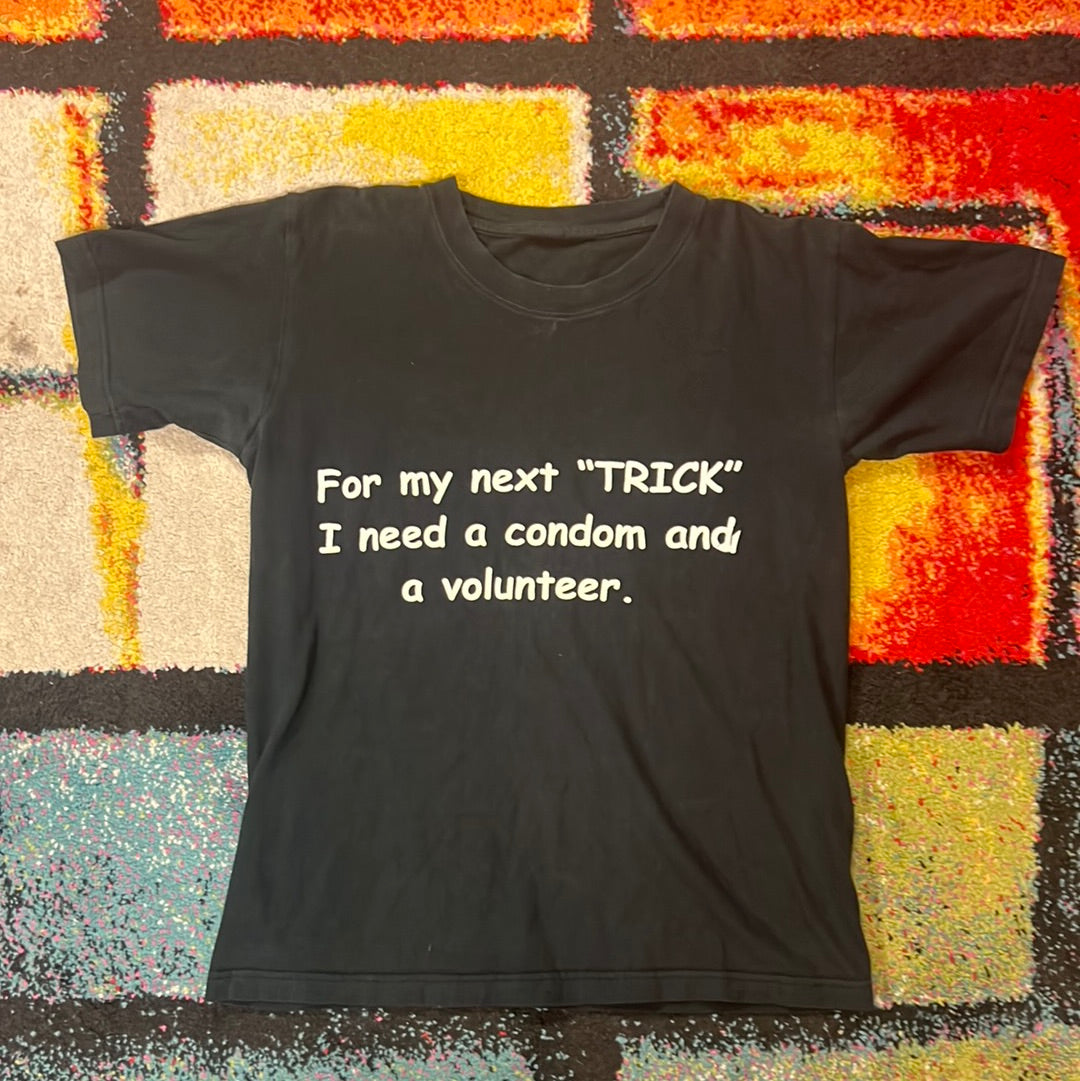 M Funny Condom Trick Tee